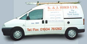 K & J cleaning van